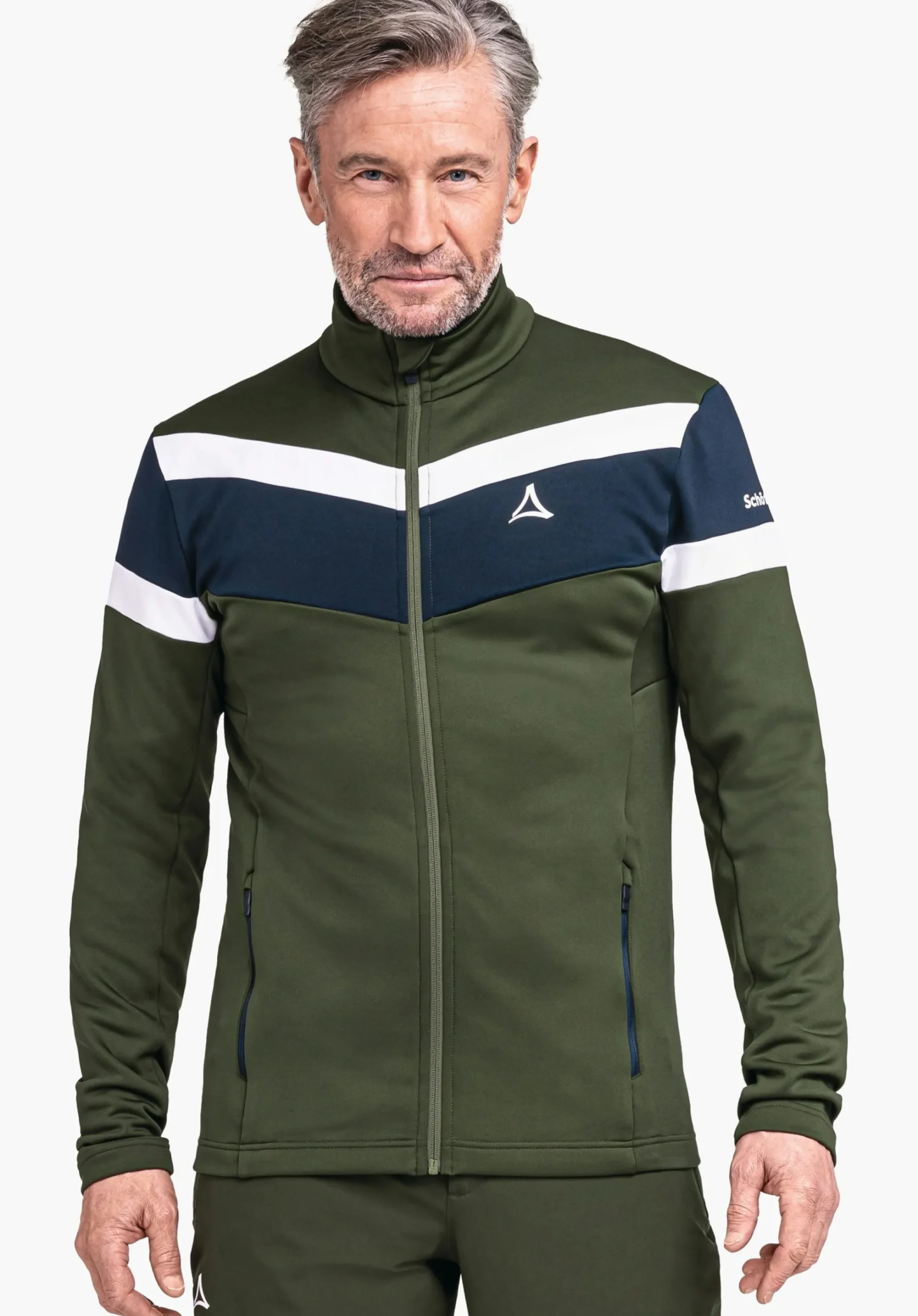 MEN SCHÖFFEL Skiing<Sporty recycled fleece jacket orange
