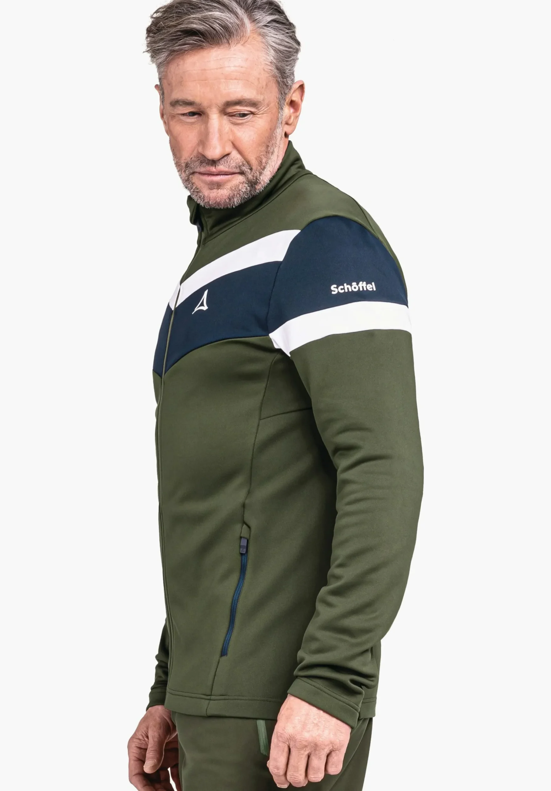 MEN SCHÖFFEL Skiing<Sporty recycled fleece jacket orange