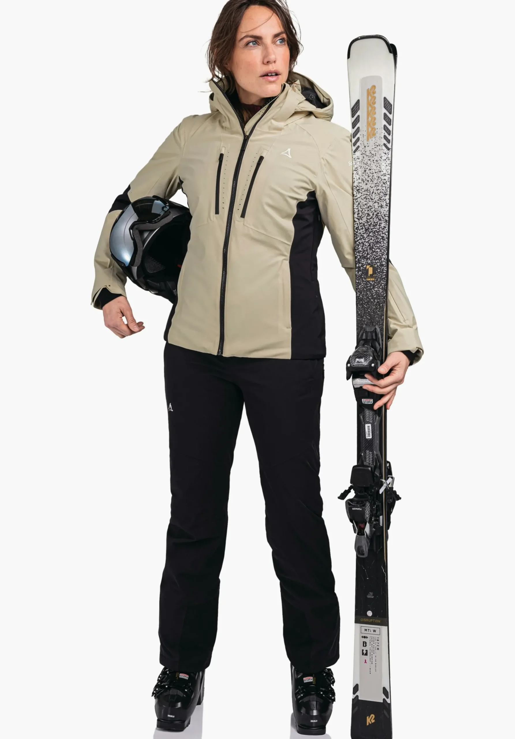 WOMEN SCHÖFFEL Skiing<Sporty ski jacket with recycled filling beige