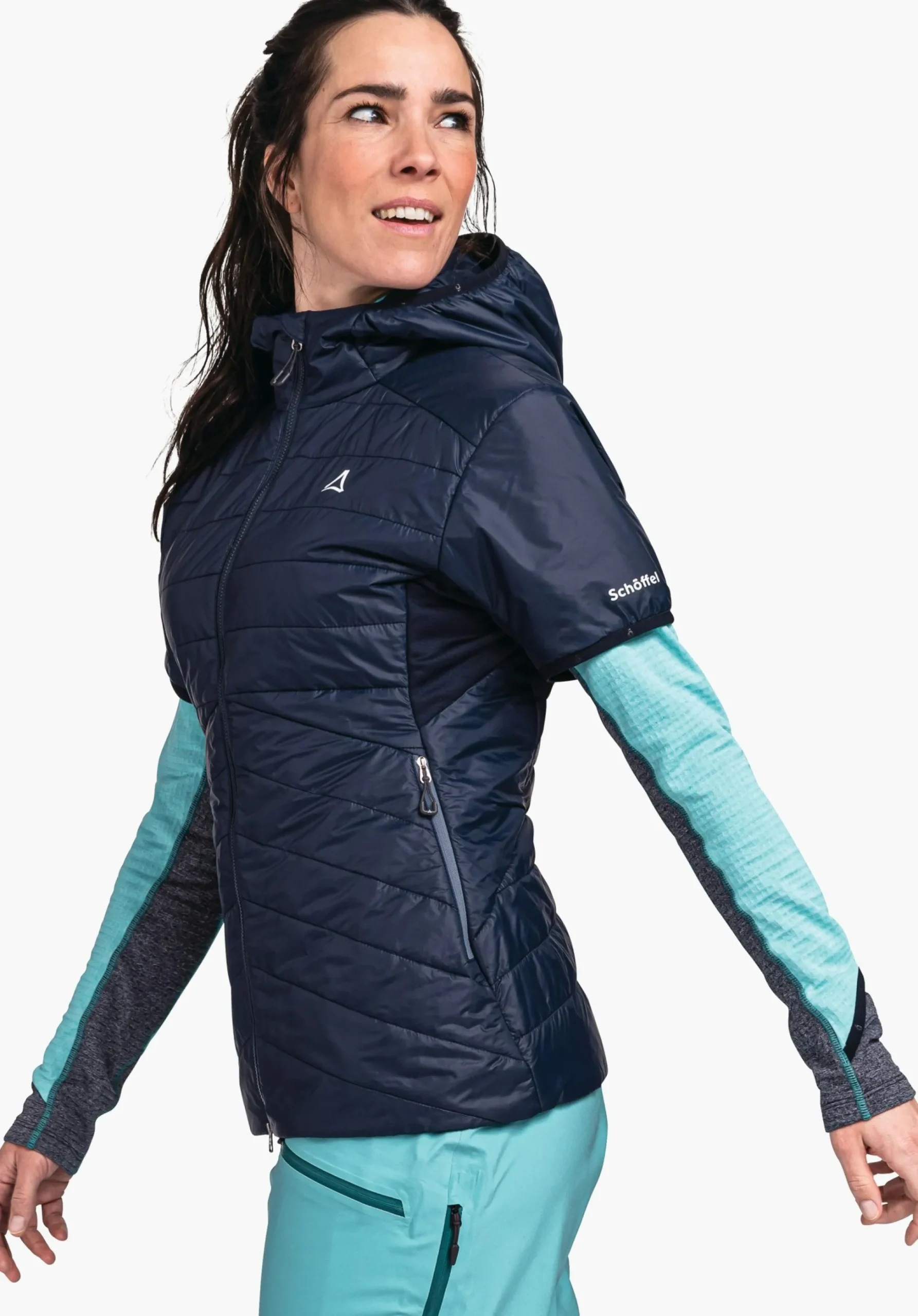 WOMEN SCHÖFFEL Ski Tour|Mountaineering<Sporty vest with recycled padding orange