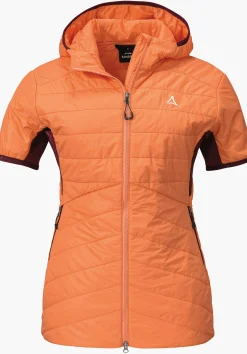 WOMEN SCHÖFFEL Ski Tour|Mountaineering<Sporty vest with recycled padding orange