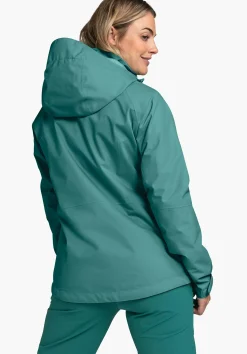 WOMEN SCHÖFFEL Trek & Hike|Outdoor Jackets<Stretchy rain jacket with pack-away bag red