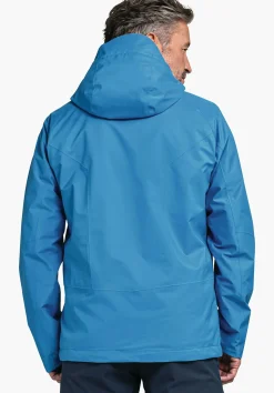 MEN SCHÖFFEL Trek & Hike|Outdoor Jackets<Stretchy rain jacket with pack-away bag orange