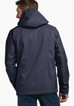 MEN SCHÖFFEL Trek & Hike|Outdoor Jackets<Stretchy rain jacket with pack-away bag orange