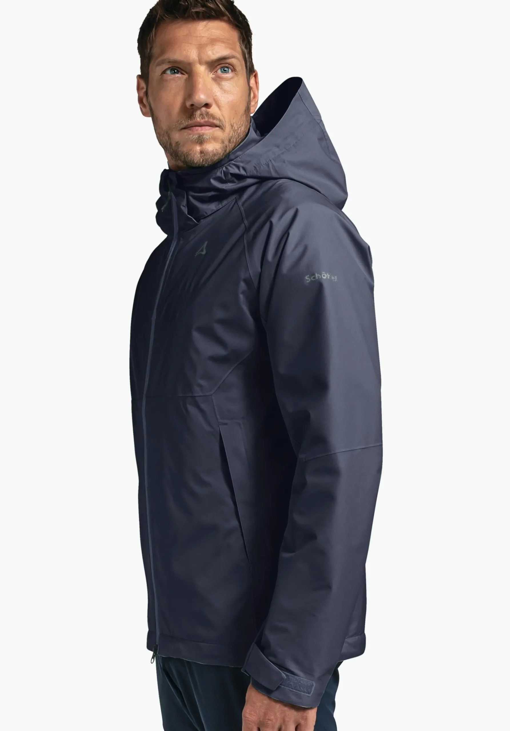MEN SCHÖFFEL Trek & Hike|Outdoor Jackets<Stretchy rain jacket with pack-away bag orange