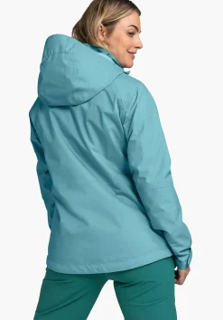 WOMEN SCHÖFFEL Trek & Hike|Outdoor Jackets<Stretchy rain jacket with pack-away bag red