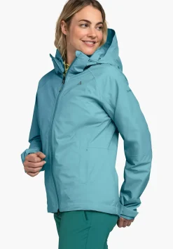 WOMEN SCHÖFFEL Trek & Hike|Outdoor Jackets<Stretchy rain jacket with pack-away bag red