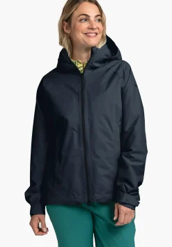 WOMEN SCHÖFFEL Trek & Hike|Outdoor Jackets<Stretchy rain jacket with pack-away bag red