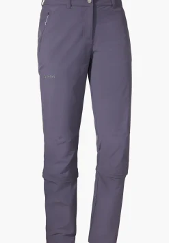 WOMEN SCHÖFFEL Trek & Hike|Pants Zip Off<Strong hiking pants with zip-off function purple