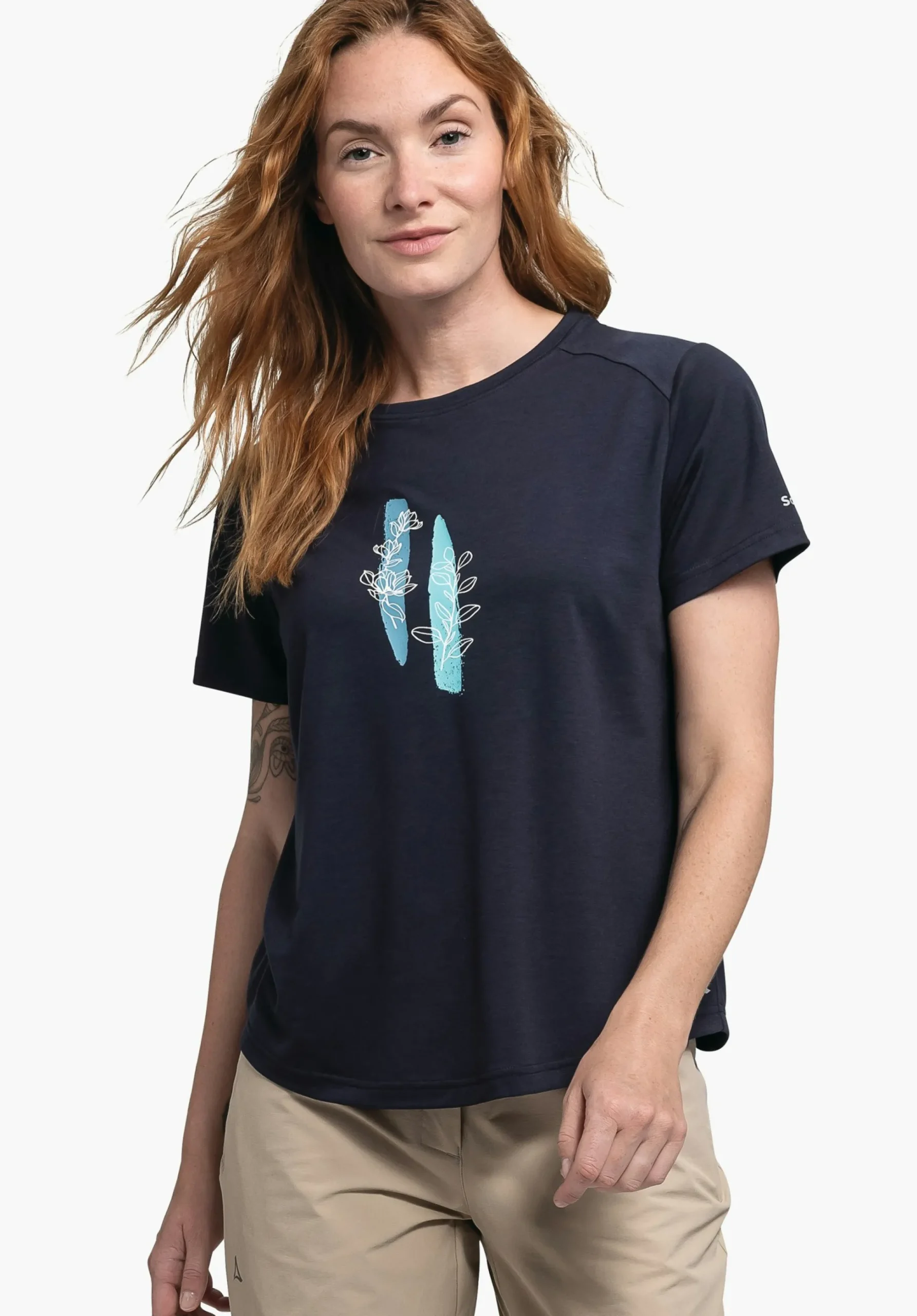 WOMEN SCHÖFFEL <Stylish & quick drying t-shirt weiß