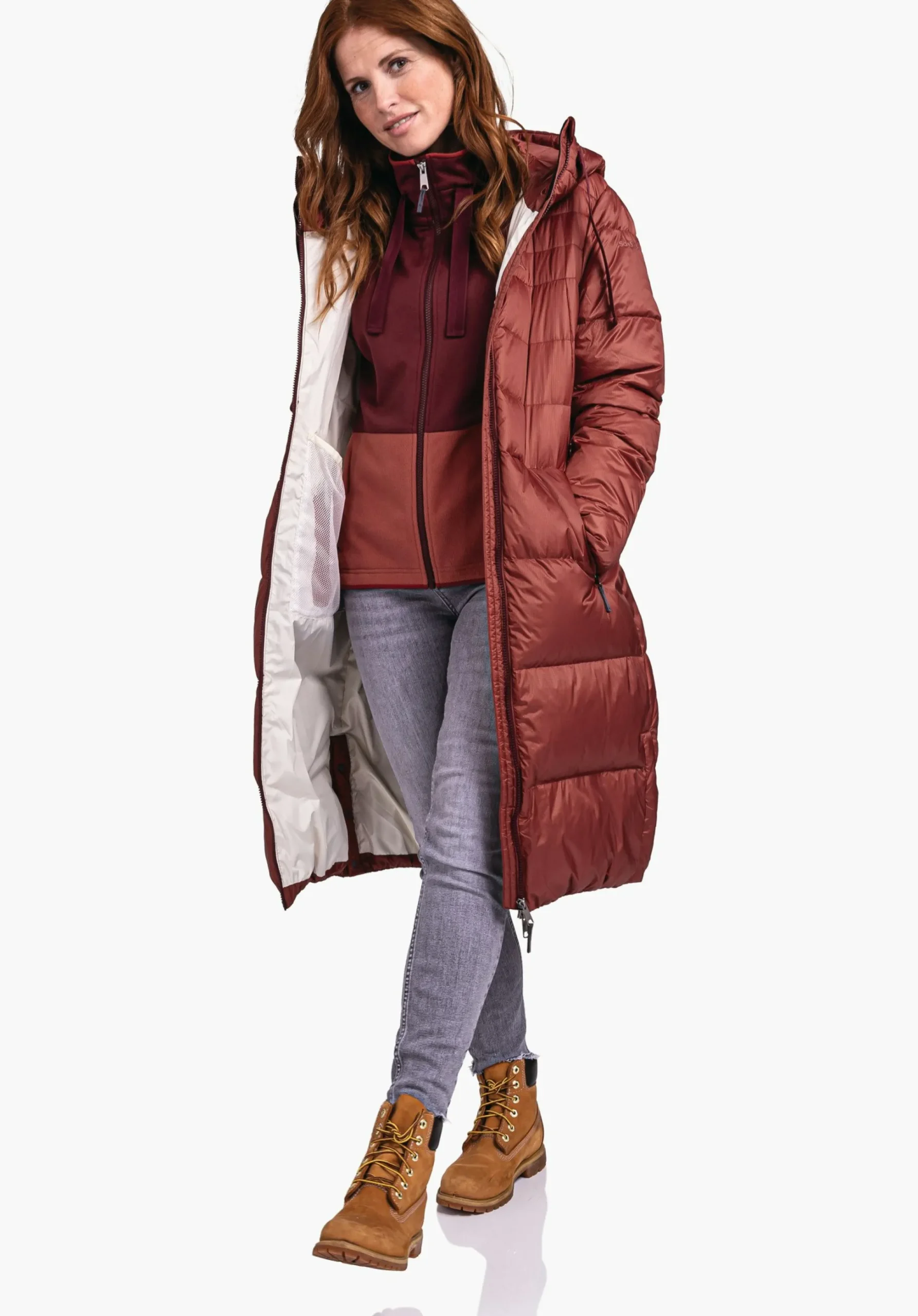 WOMEN SCHÖFFEL Travel/Leisure|Down- / Thermojacket<Stylish & super lightweight down coat white