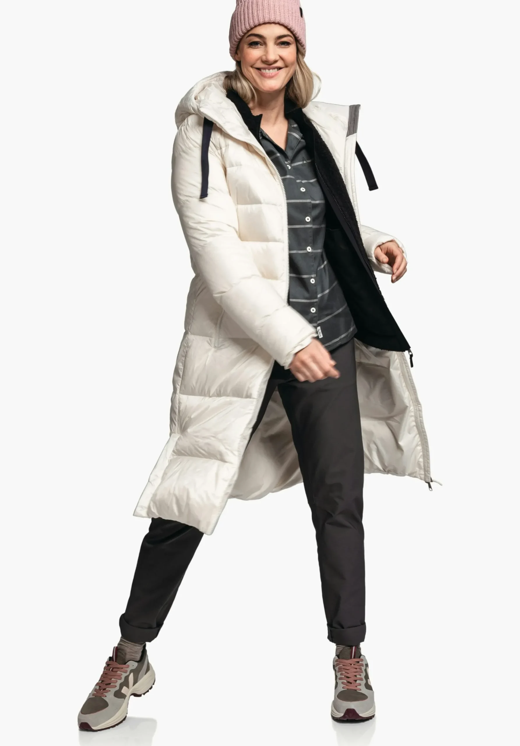 WOMEN SCHÖFFEL Travel/Leisure|Down- / Thermojacket<Stylish & super lightweight down coat white