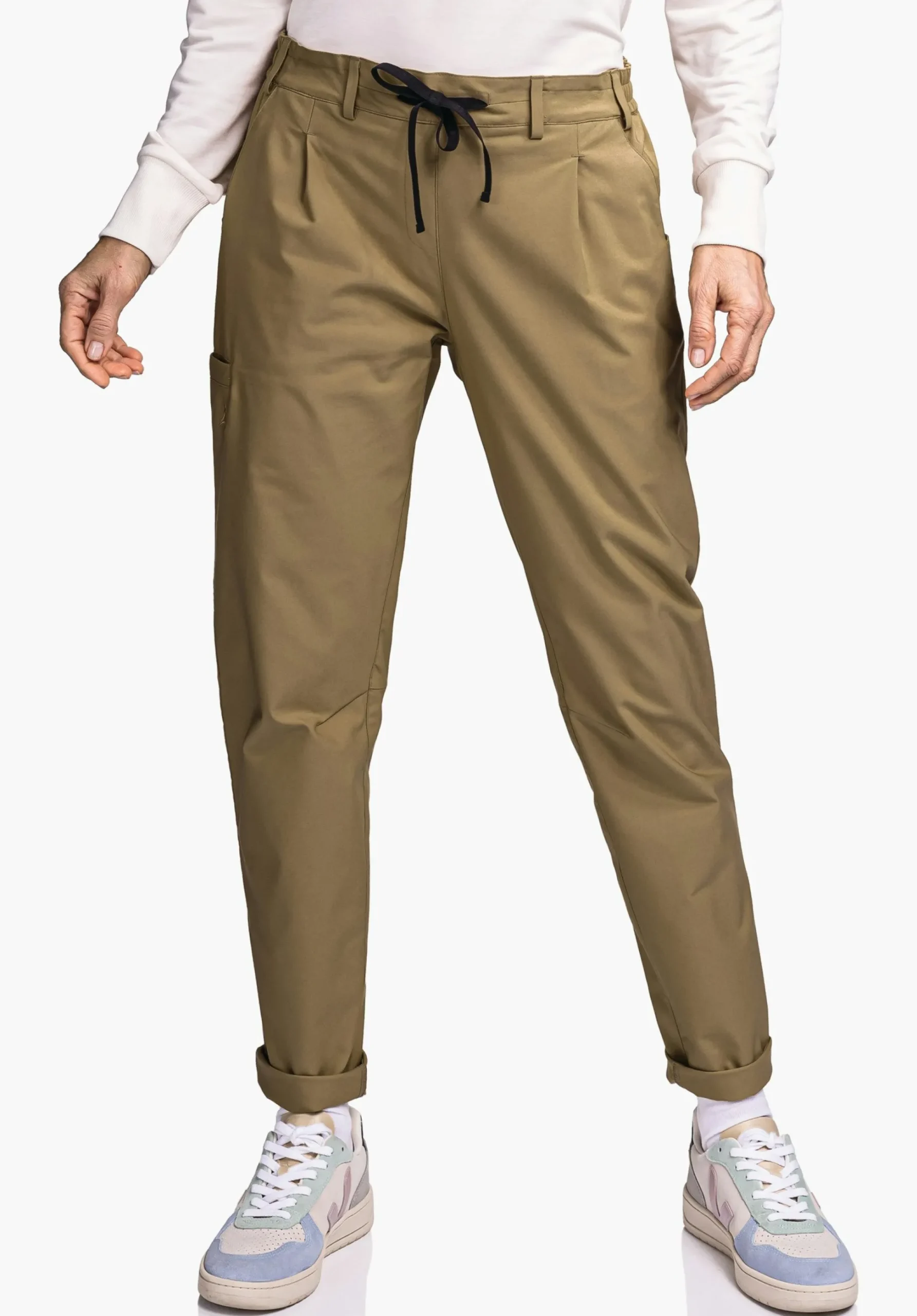 WOMEN SCHÖFFEL Travel/Leisure|Pants Long<Stylish and smart casual pants beige