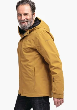 MEN SCHÖFFEL Outdoor Jackets|Travel/Leisure<Stylish and waterproof insulation jacket brown
