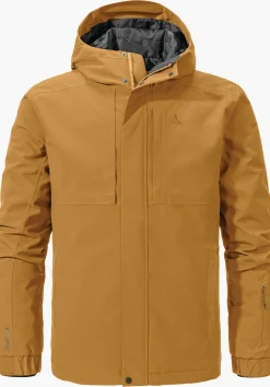 MEN SCHÖFFEL Outdoor Jackets|Travel/Leisure<Stylish and waterproof insulation jacket brown