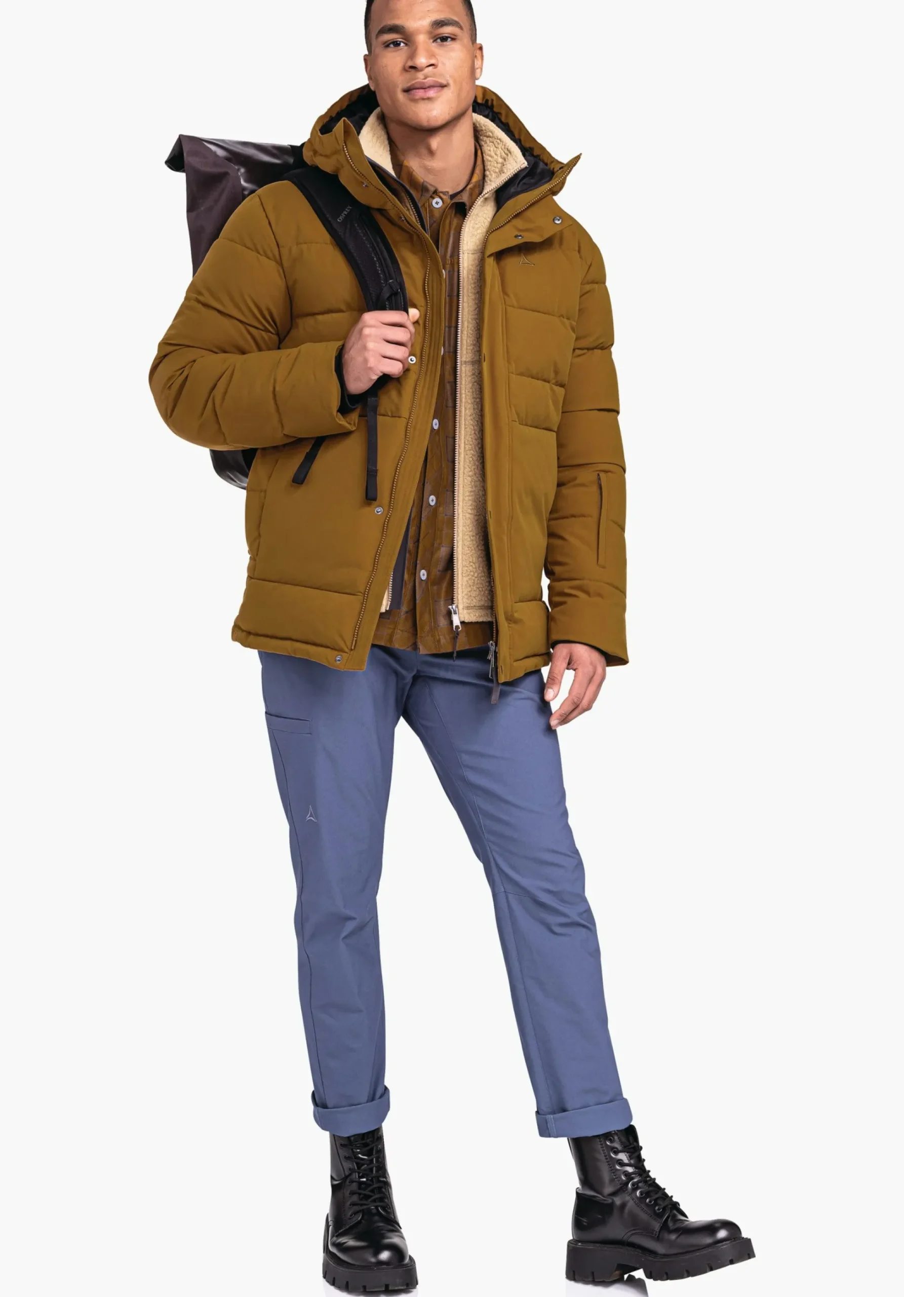 MEN SCHÖFFEL Travel/Leisure|Outdoor Jackets<Stylish jacket with recycled filling brown