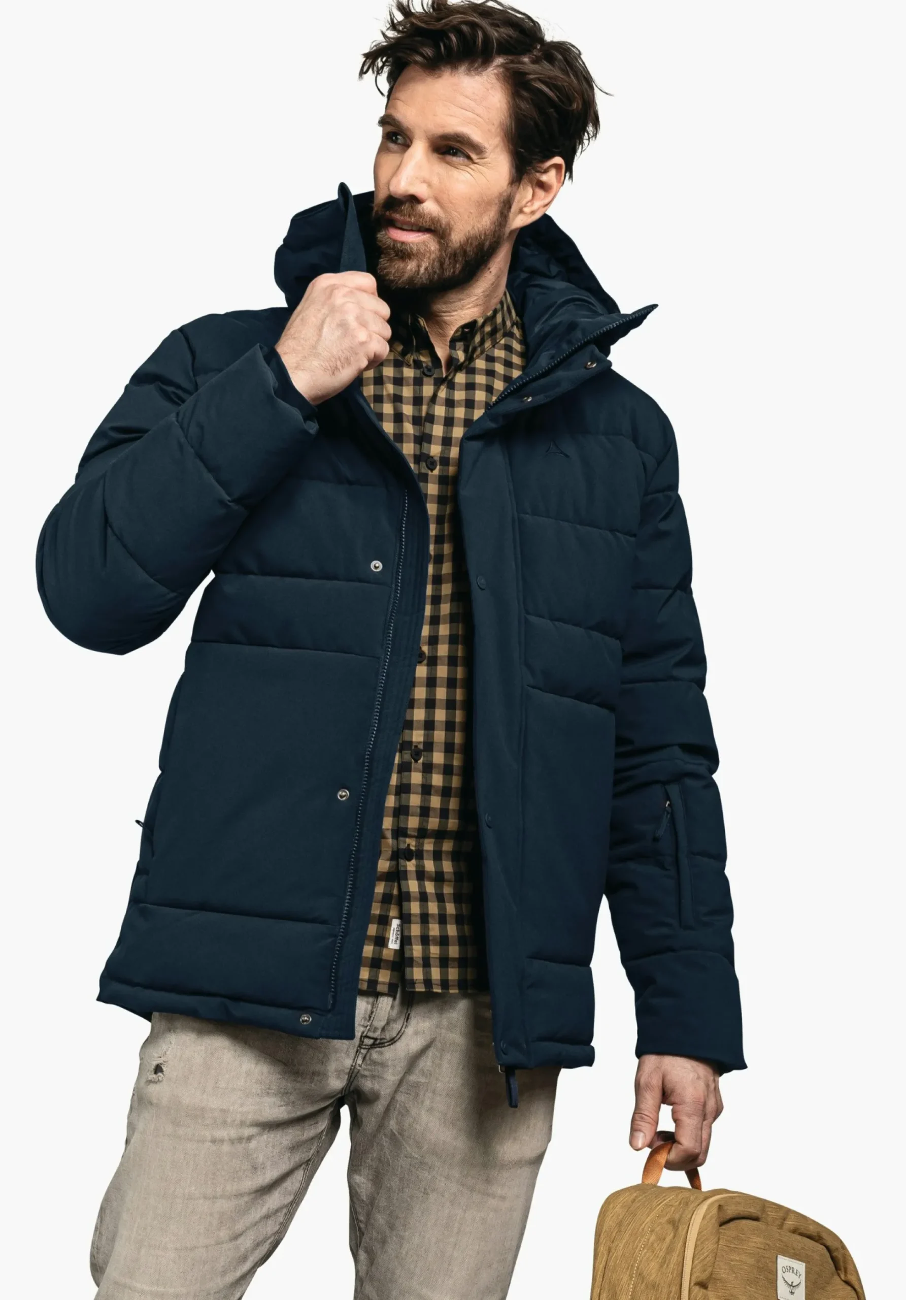MEN SCHÖFFEL Travel/Leisure|Outdoor Jackets<Stylish jacket with recycled filling brown