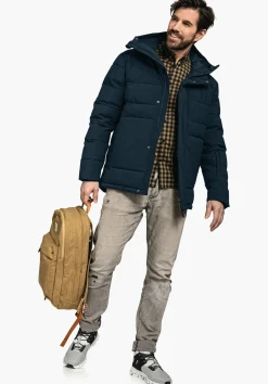 MEN SCHÖFFEL Travel/Leisure|Outdoor Jackets<Stylish jacket with recycled filling brown