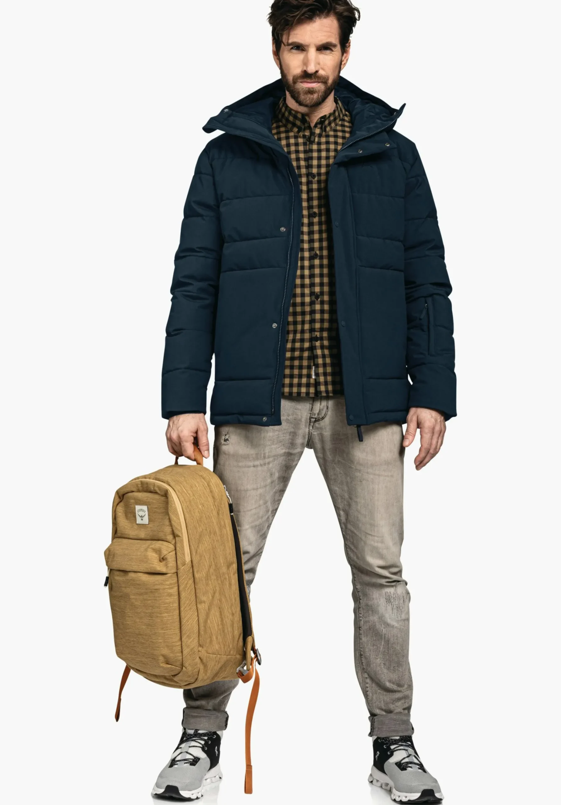 MEN SCHÖFFEL Travel/Leisure|Outdoor Jackets<Stylish jacket with recycled filling brown