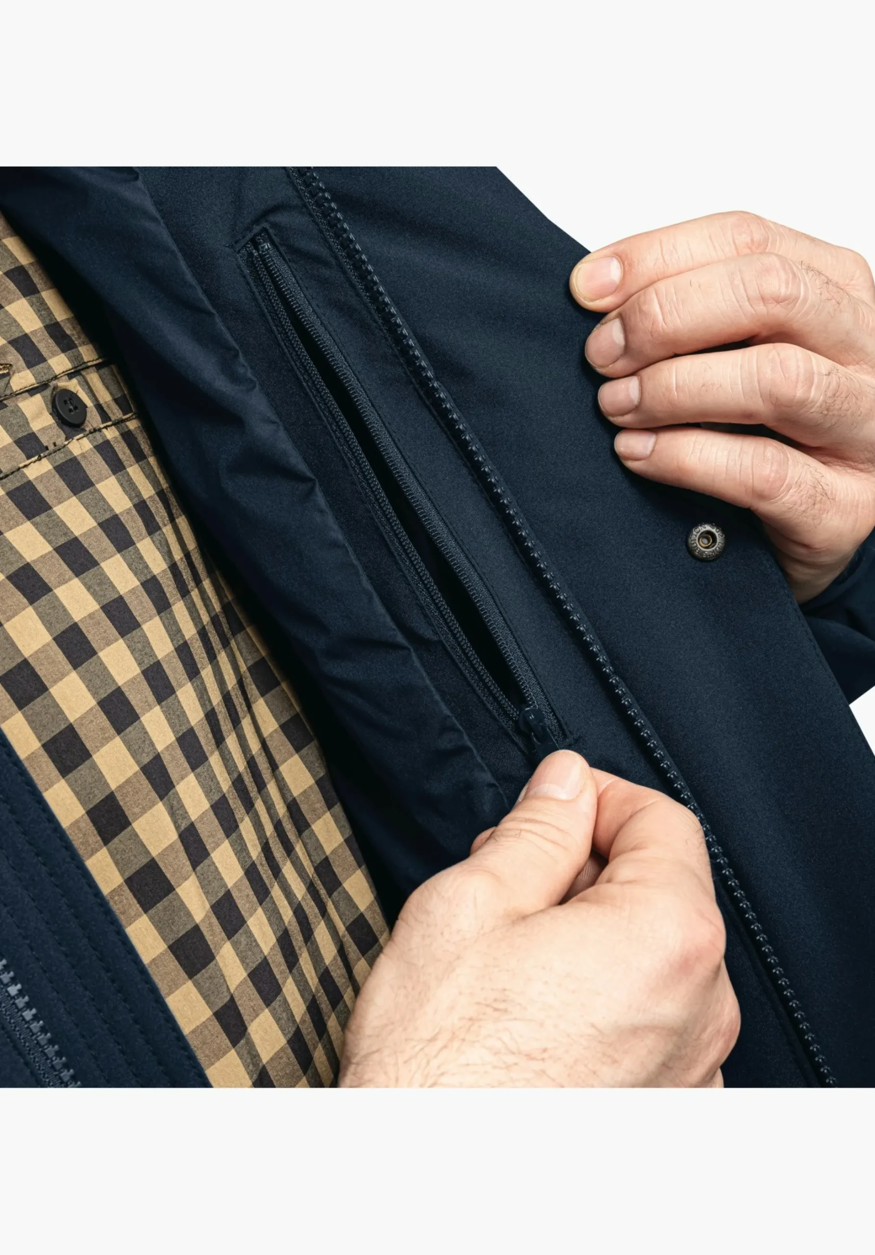 MEN SCHÖFFEL Travel/Leisure|Outdoor Jackets<Stylish jacket with recycled filling brown