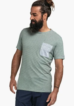 MEN SCHÖFFEL Travel/Leisure<Stylish shirt made of hemp material mix green