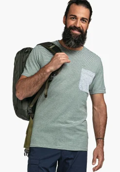 MEN SCHÖFFEL Travel/Leisure<Stylish shirt made of hemp material mix green