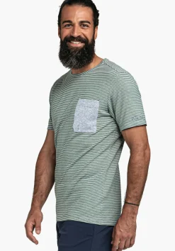 MEN SCHÖFFEL Travel/Leisure<Stylish shirt made of hemp material mix green