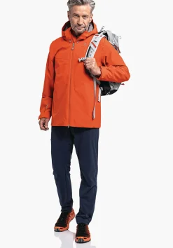 MEN SCHÖFFEL Outdoor Jackets<Super breathable hiking jacket blau