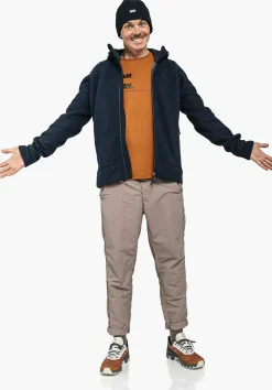 MEN SCHÖFFEL Travel/Leisure<Super warm fleece in natural fibres blue