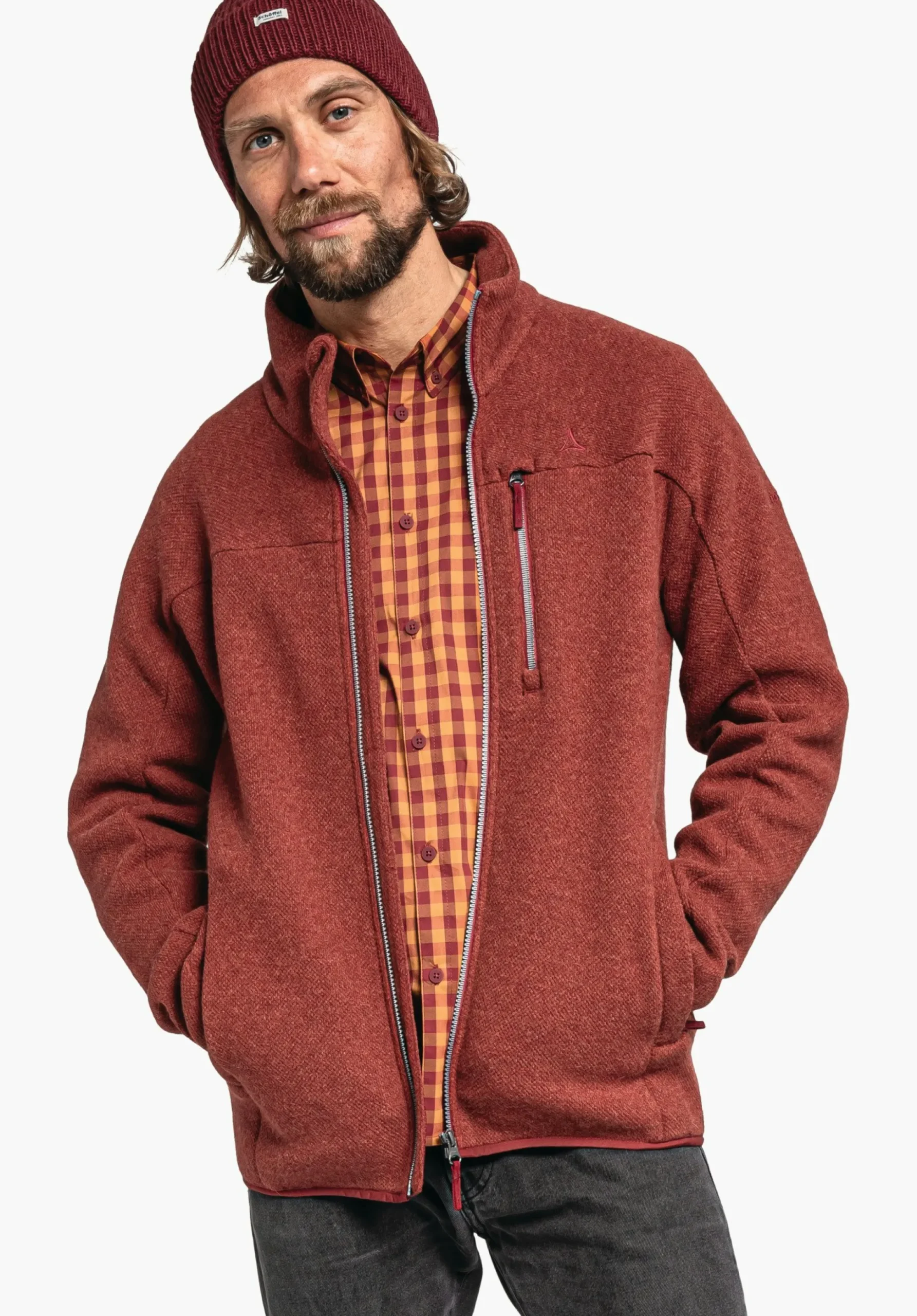 MEN SCHÖFFEL Travel/Leisure<Super warm fleece in natural fibres rot