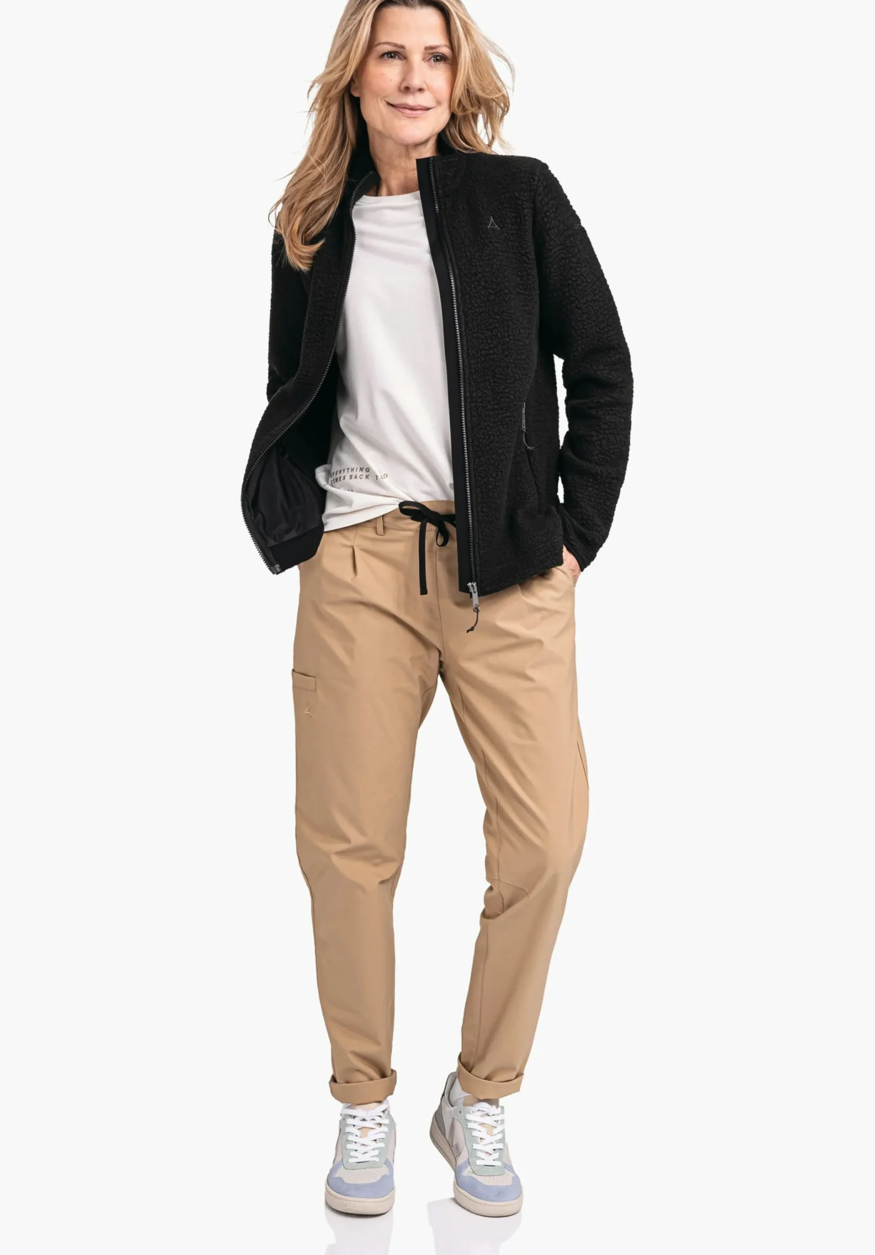 WOMEN SCHÖFFEL Travel/Leisure<Super warm recycled fleece jacket beige