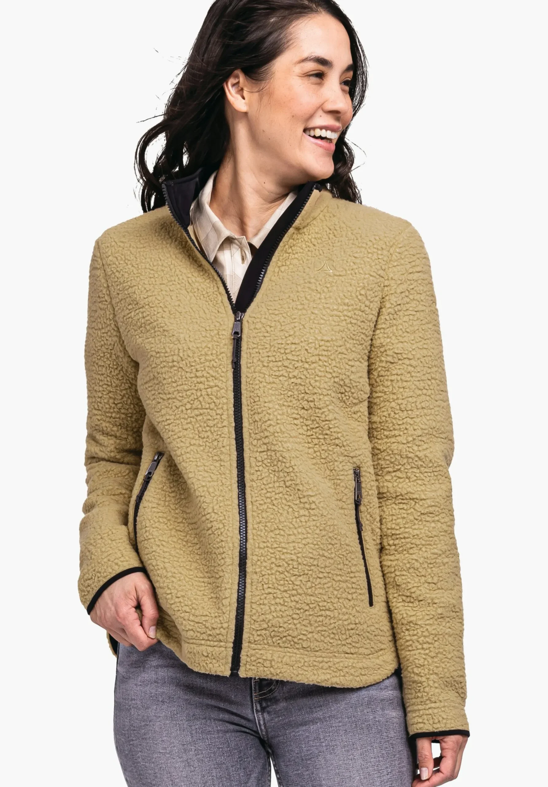 WOMEN SCHÖFFEL Travel/Leisure<Super warm recycled fleece jacket beige