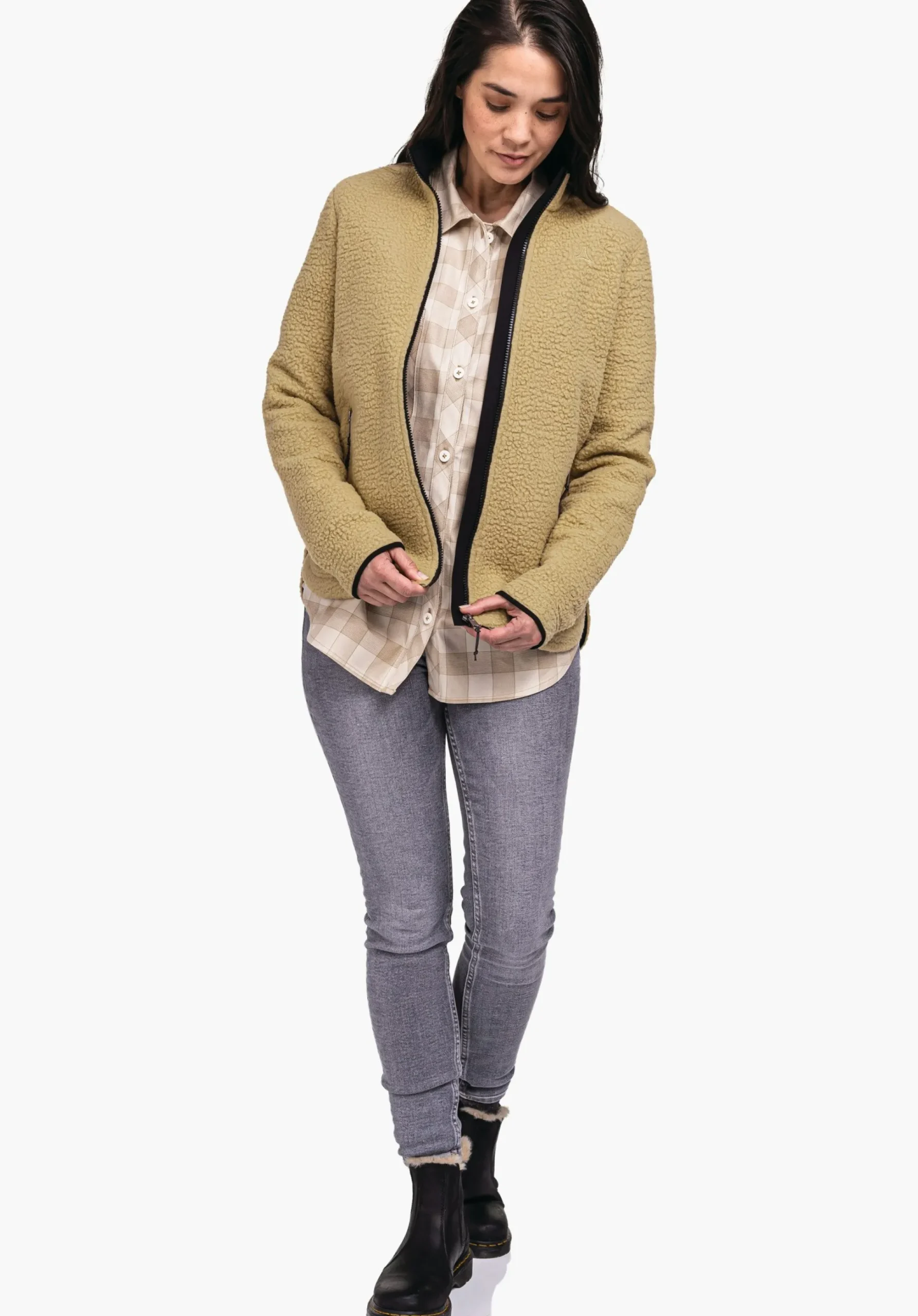 WOMEN SCHÖFFEL Travel/Leisure<Super warm recycled fleece jacket beige