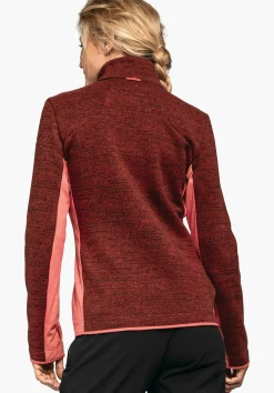 WOMEN SCHÖFFEL Trek & Hike<Sustainable & warm ZipIn! fleece jacket red