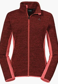 WOMEN SCHÖFFEL Trek & Hike<Sustainable & warm ZipIn! fleece jacket red