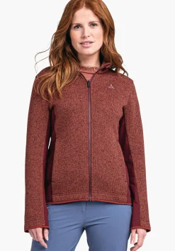 WOMEN SCHÖFFEL Trek & Hike<Sustainable & warm ZipIn! fleece jacket red