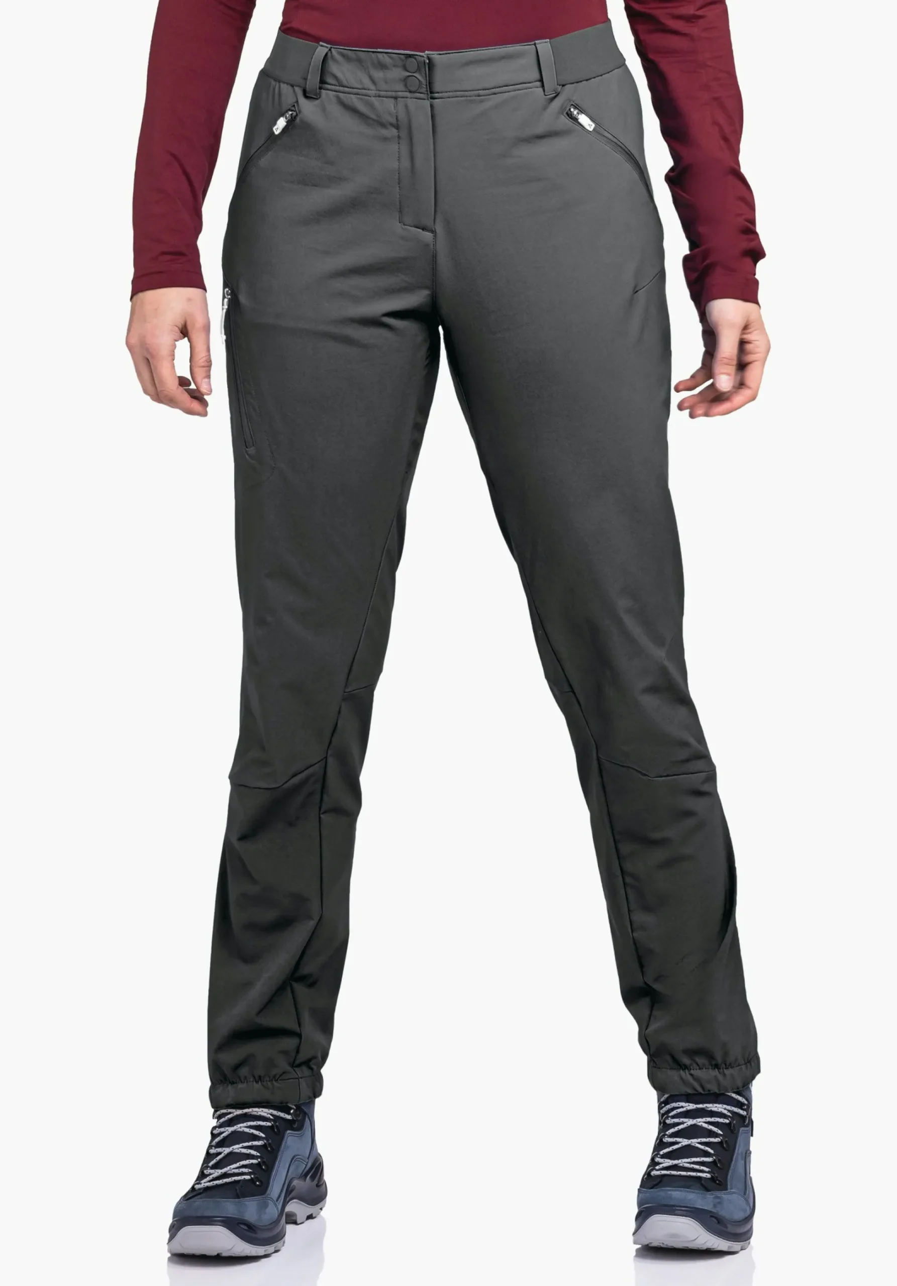 WOMEN SCHÖFFEL Pants Long<Technical and warming hiking pants green