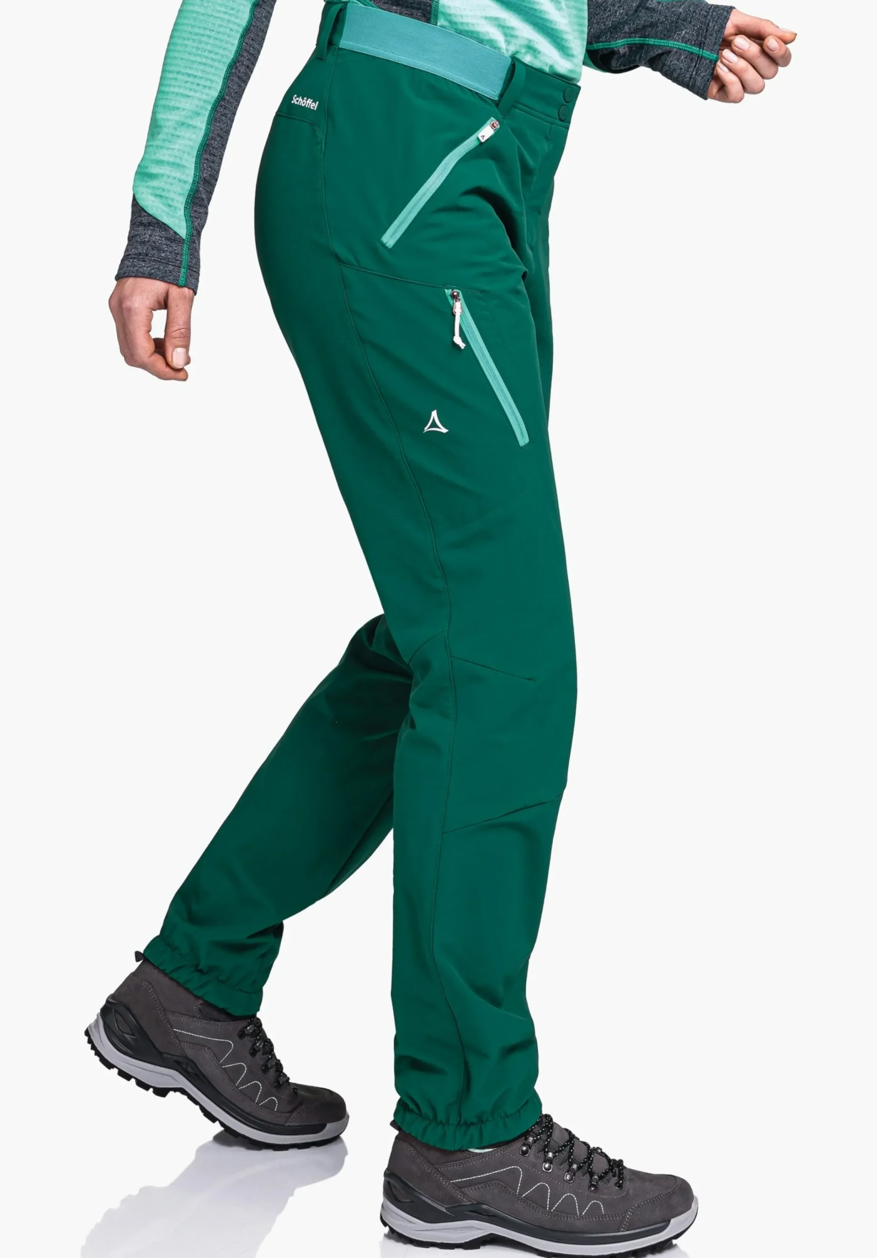 WOMEN SCHÖFFEL Trek & Hike|Pants Long<Technical and warming hiking pants green