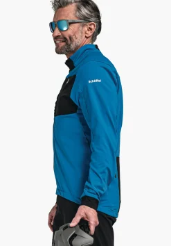 MEN SCHÖFFEL Bike<Technical bike fleece in material mix rot