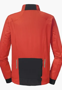 MEN SCHÖFFEL Bike<Technical bike fleece in material mix rot