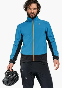 MEN SCHÖFFEL Bike<Technical bike softshell hybrid jacket orange