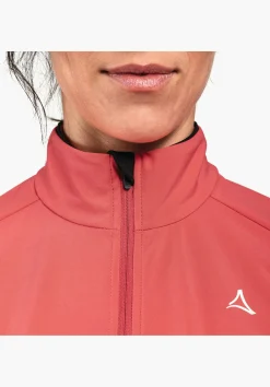 WOMEN SCHÖFFEL Bike<Technical bike softshell hybrid jacket rot