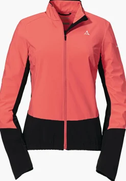 WOMEN SCHÖFFEL Bike<Technical bike softshell hybrid jacket rot