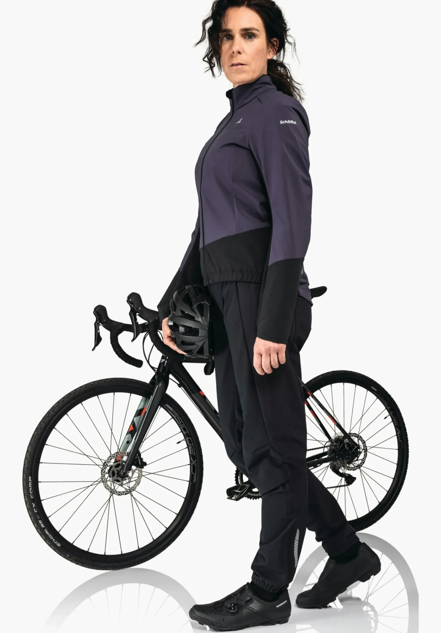 WOMEN SCHÖFFEL Bike<Technical bike softshell hybrid jacket rot