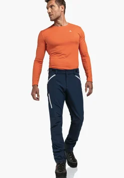 MEN SCHÖFFEL Mountaineering|Pants Long<Technical pants with material reinforcements blue