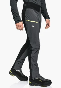 MEN SCHÖFFEL Trek & Hike|Pants Long<Technical softshell hiking pants red