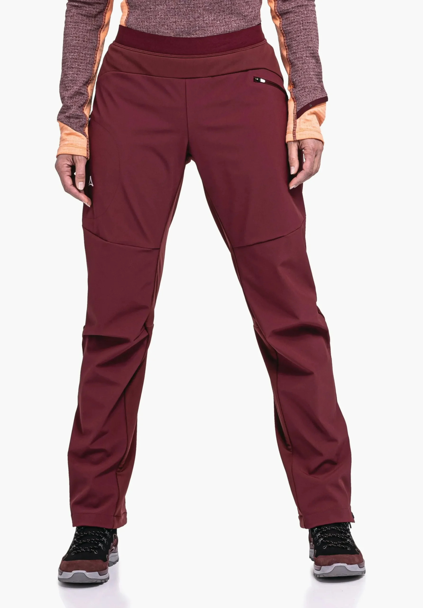 WOMEN SCHÖFFEL Pants Long<Technical softshell hiking pants red