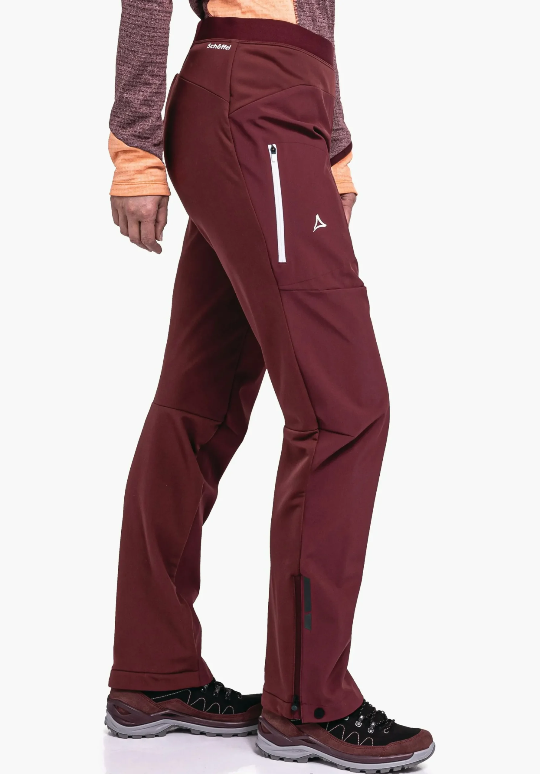 WOMEN SCHÖFFEL Pants Long<Technical softshell hiking pants red