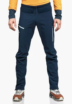 MEN SCHÖFFEL Trek & Hike|Pants Long<Technical softshell hiking pants red