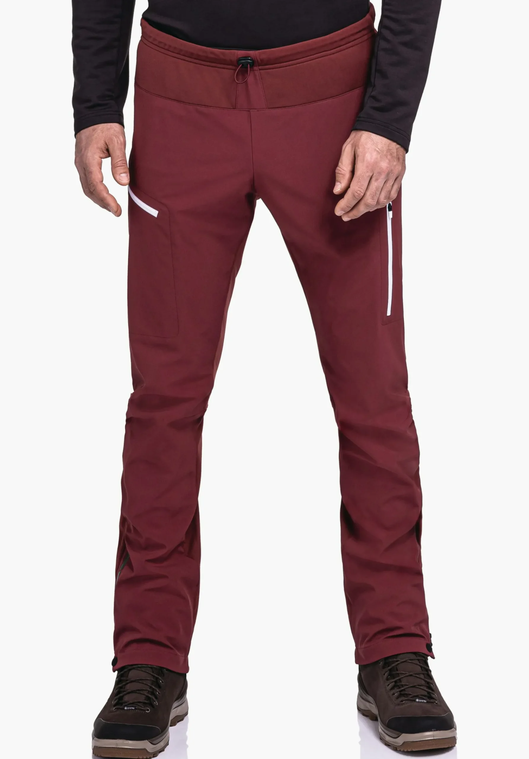 MEN SCHÖFFEL Trek & Hike|Pants Long<Technical softshell hiking pants red